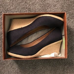 NWT Navy Wedges